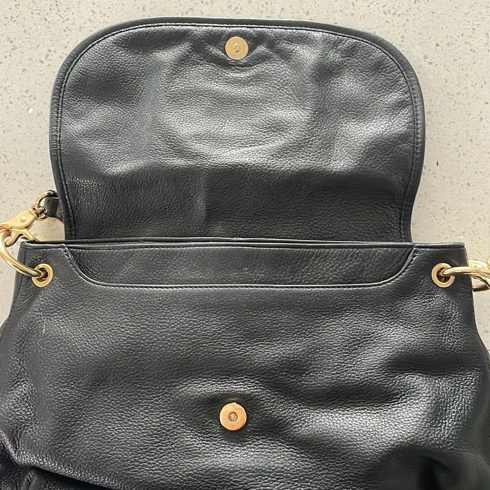 Tory Burch Black Leather Crossbody Bag with Gold Hardware - Picture 5 of 7